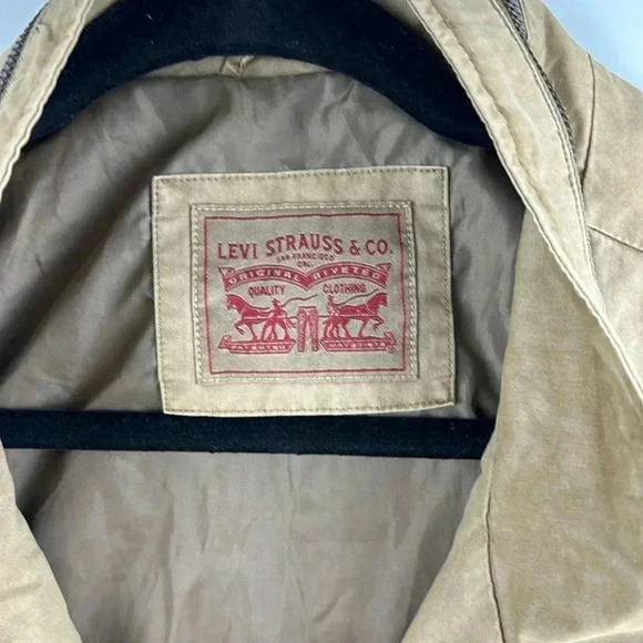 Levi’s Jacket 3X Tan  Zipped Snap Utility 4 Snap Pockets  Trucker Coat NWT - Picture 2 of 13